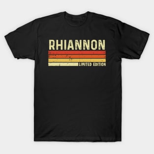 Rhiannon Name Vintage Retro Limited Edition Gift T-Shirt